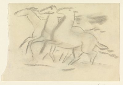 Running Horses by Leo Gestel