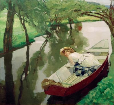 In the Boat by Leo Putz