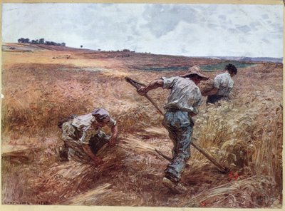 Harvesting Scene, 1897 by Leon Augustin Lhermitte