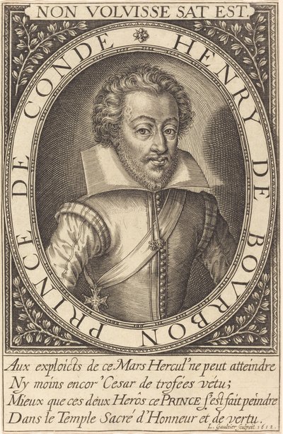 Henry de Bourbon, Prince de Condé by Leonard Gaultier