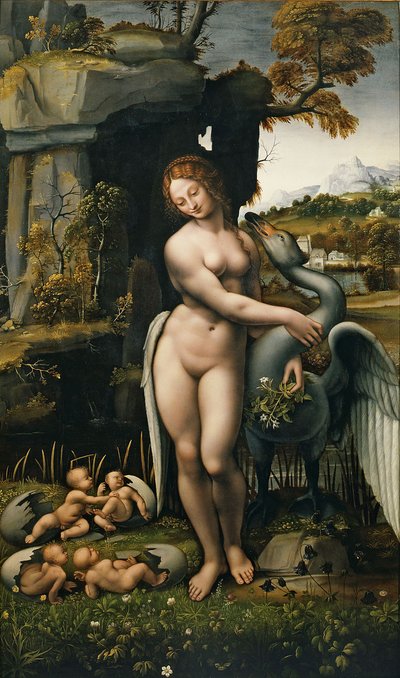 Leda and the Swan by Leonardo da Vinci,