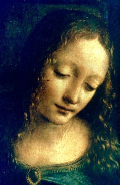 Madonna of the Rocks (detail) by Leonardo da Vinci