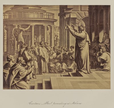 Cartoon - Paul preaching at Athens by Leonida Caldesi
