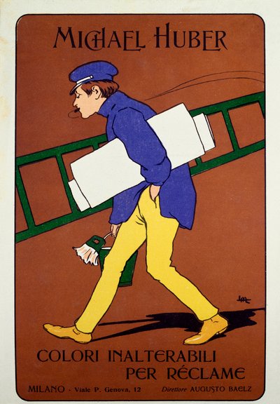 Advertising Poster for Michael Huber Colours by Leopoldo Metlicovitz