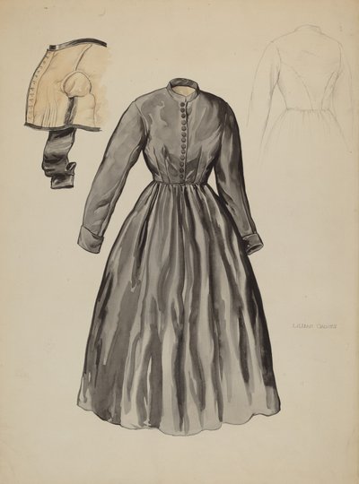 Quaker Dress, c. 1937 by Lillian Causey