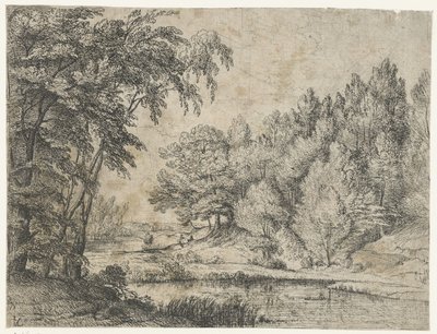 Landscape with a Winding River by Lodewijk de Vadder