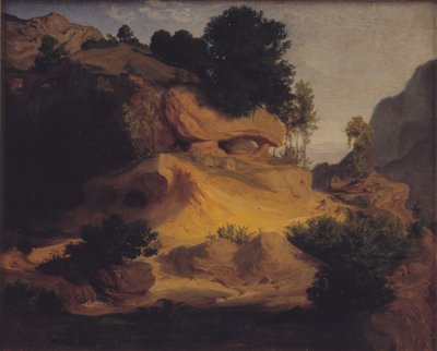 Landscape near Subiaco, Italy by Lorenz Frølich