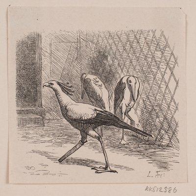 Secretary in Jardin des Plantes by Lorenz Frølich