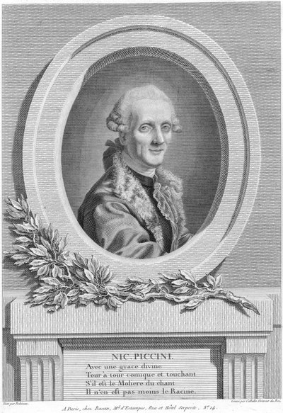 Niccolò Piccinni by Louis Jacques Cathelin