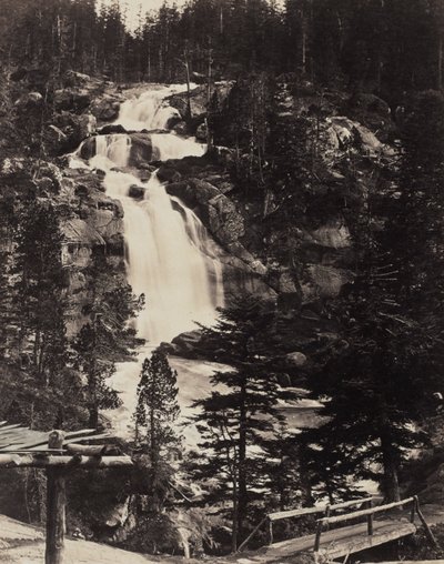 Great Upper Waterfall, High Alps by Louis Alphonse Davanne