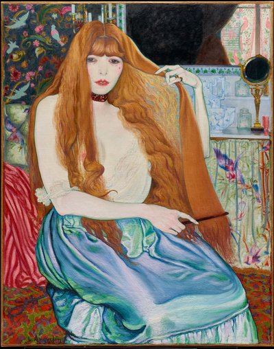 Woman at her Toilette by Louis Anquetin