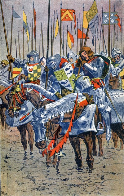 Battle of Agincourt by Louis Charles Bombled