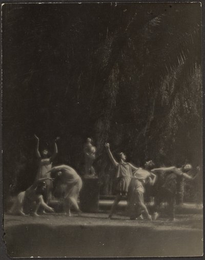 Dancers in Garden by Louis Fleckenstein
