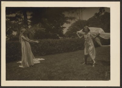 Dancers in Garden by Louis Fleckenstein