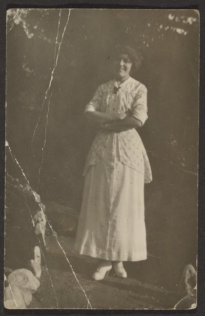 Florence Standing on Path by Louis Fleckenstein