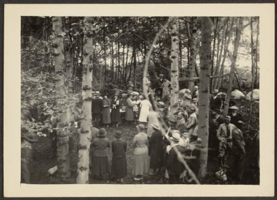 Group in the Woods by Louis Fleckenstein