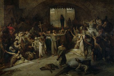 The Plague of Tournai in 1095, 1883 by Louis Gallait