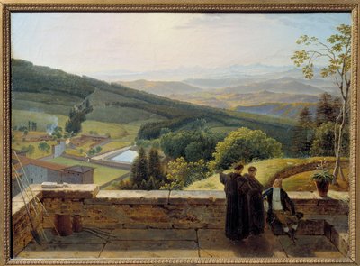 The Arno Valley, View from Vallombrosa by Louis Gauffier