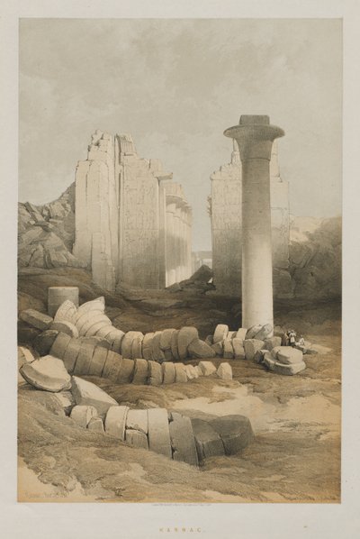 Egypt and Nubia, Volume II: Karnak, 1848 by Louis Haghe