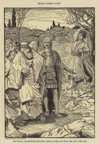 Shemei curses David by Louis John Rhead