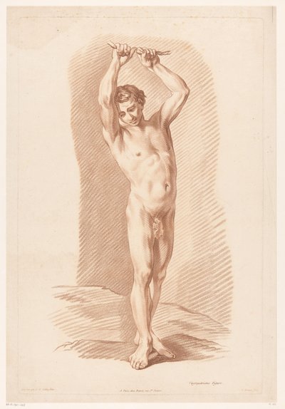 Male Nude by Louis Marin Bonnet