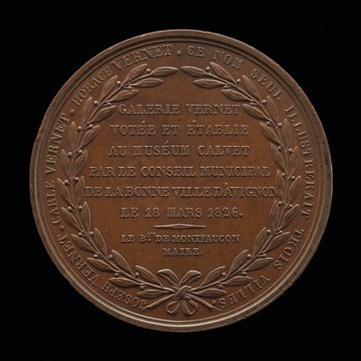 Inscription [reverse] by Louis Michel Petit