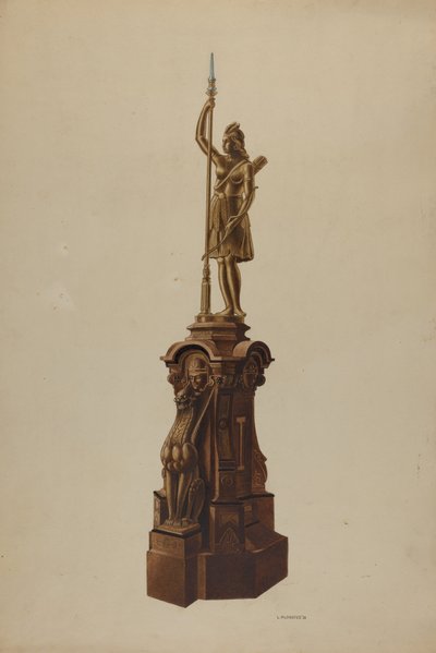 Newel Post, 1938 by Louis Plogsted