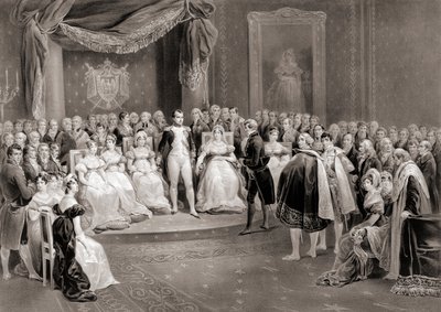 Napoleon and his court by Louis Stanislas (after) Marin Lavigne