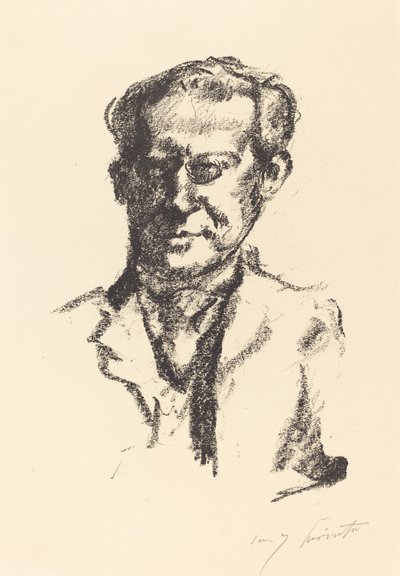 Arno Holz, 1922 by Lovis Corinth