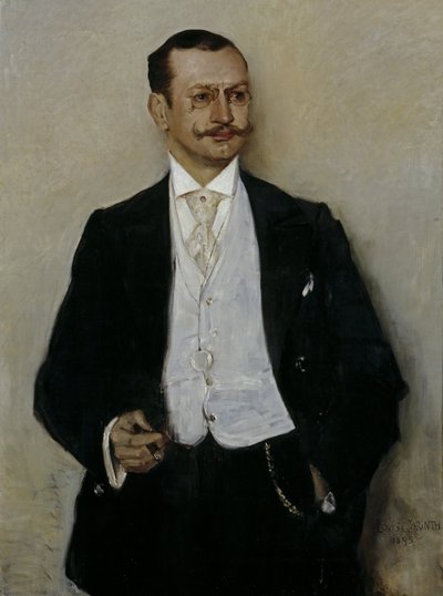 The Painter Carl Strathmann by Lovis Corinth