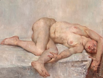 Reclining Female Nude by Lovis Corinth