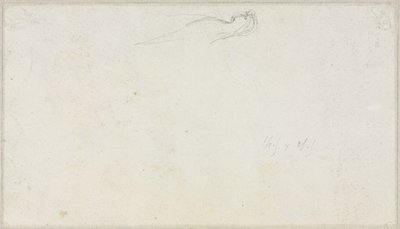 Sketch of a Sphinx (verso) by Luc Olivier Merson