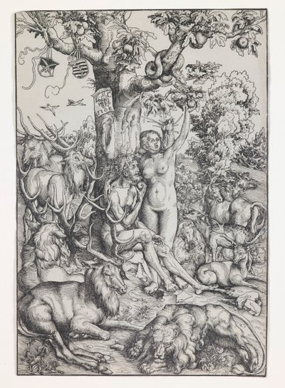 Adam and Eve in Paradise by Lucas Cranach the Elder