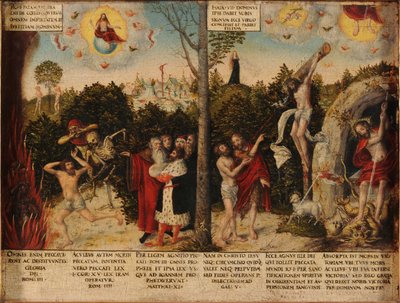 Law and Grace by Lucas Cranach the Younger
