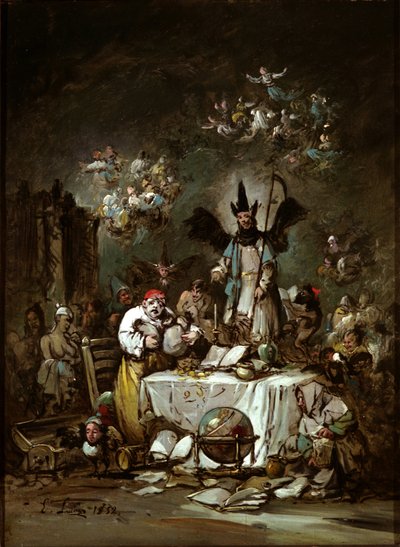 Allegorical Caprice: The Avarice by Eugenio Lucas Velázquez
