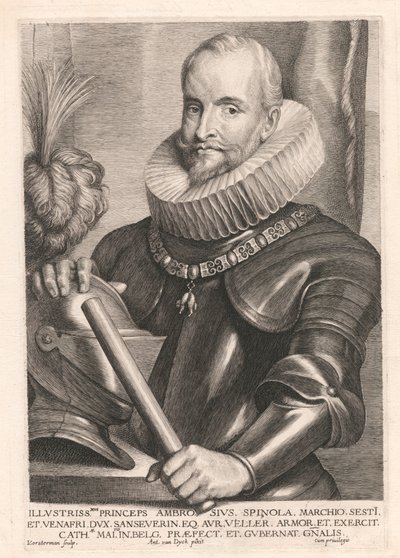 Illustrissmus Ambrosius Spinola, Marchio Sest I by Lucas Vorsterman