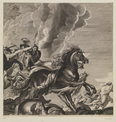 The Battle against the Amazons by Lucas Vorsterman
