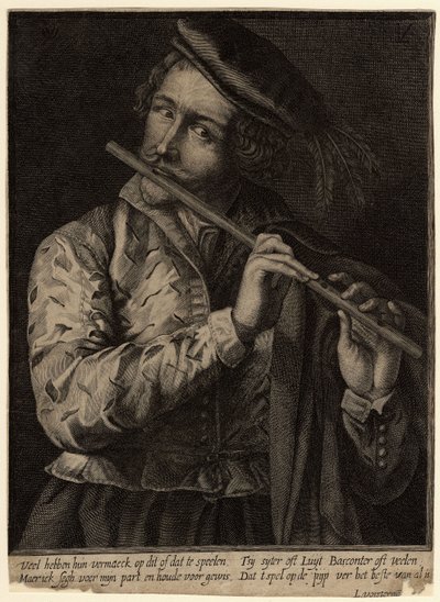 The Flute Player by Lucas Vorsterman the Elder