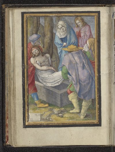 Entombment (Passion of Christ series) by Lucas van Leyden