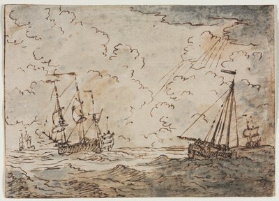 Ships at Sea by Ludolf Backhuysen