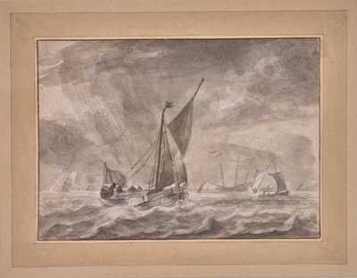 Shipping in a Squall by Ludolf I Backhuysen