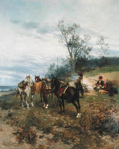Grazing, c.1890 by Ludwick Gedleck