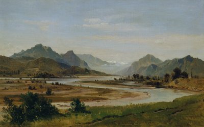 The Inn Valley South of Rosenheim by Ludwig Halauska