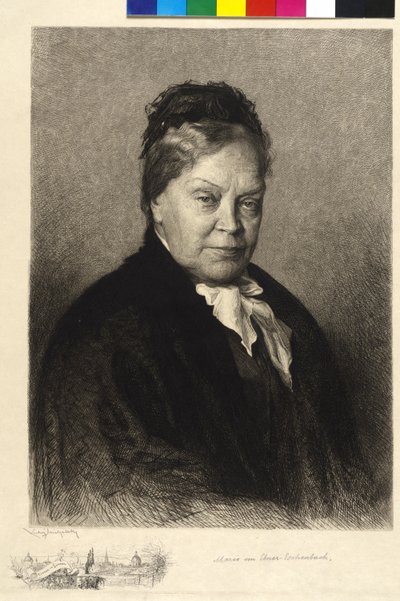 Marie von Ebner-Eschenbach by Ludwig Michalek