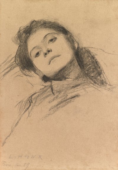 Study of a Girl by Ludwig von Hofmann