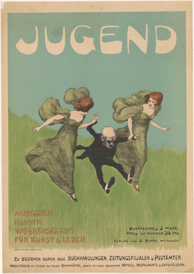 Poster for the magazine Jugend by Ludwig von Zumbusch