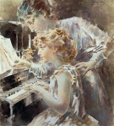 Piano Lesson by Luigi Conconi