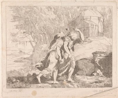 Deucalion and Pyrrha after the Flood by Lydia Bates