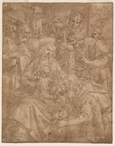 Adoration of the Magi by Maarten de Vos
