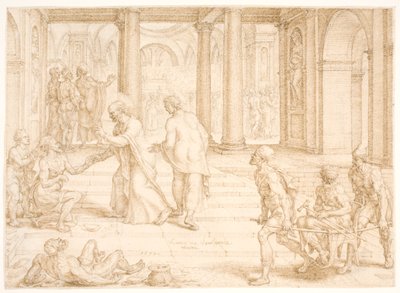 Peter Healing a Lame Man by Maarten van Heemskerck